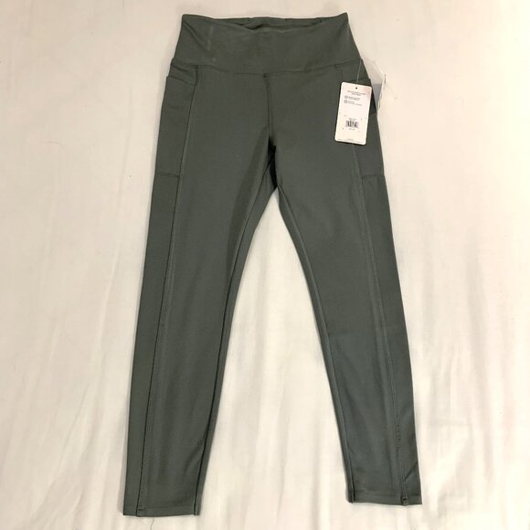 Danskin Pants - NWT Danskin High-Waisted Leggings Green Full Length Pockets Size M Women